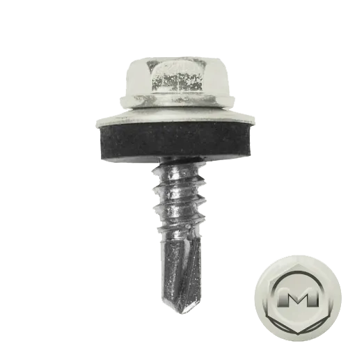 Саморез по металлу Daxmer 5,5х19 RAL 9002 (250) сверло №3